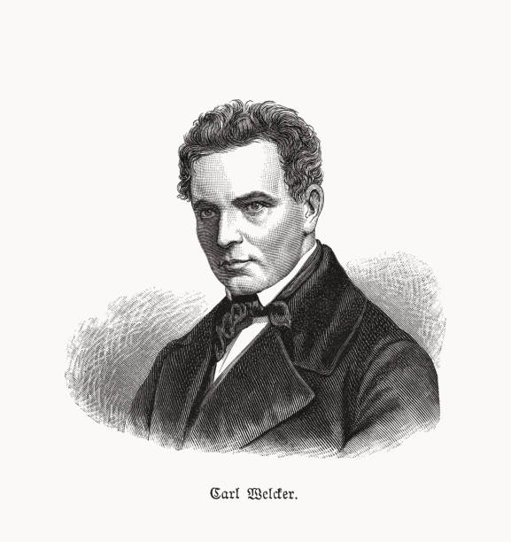 istock Carl Theodor Welcker (1790-1869), German legal scholar, woodcut, published 1893 1435059286