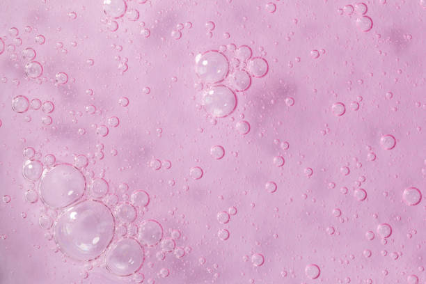 istock Tender Pink textured background with big bubbles close up 1435063136