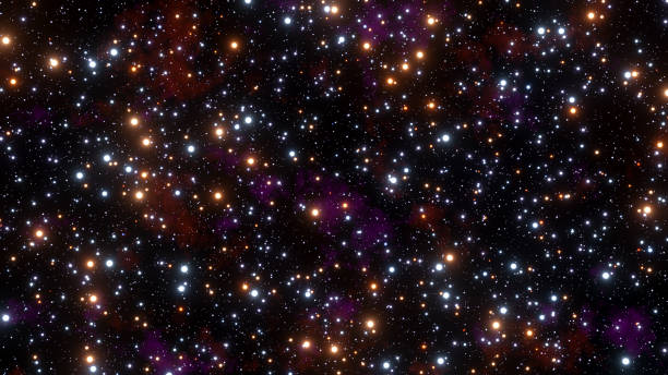 istock Starry sky, 3d render. Solar system, the galaxy. Shining stars, abstract background. 1435065734