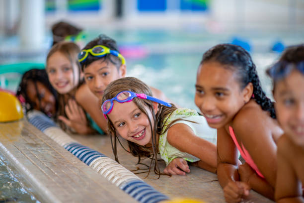 istock Children in a Public Swimming Pool 1435066477