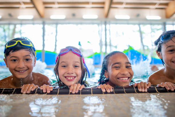 istock Children in a Public Swimming Pool 1435066480