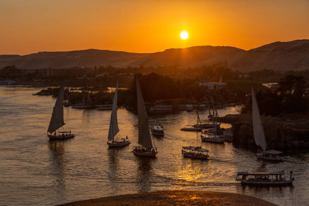 istock felucca boats on Nile river  at sunset 1435067045