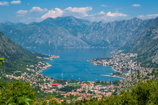 istock Kotor bay and Kotor town landscape 1435069768