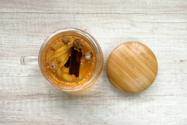 istock A glass of spice drink from cinnamon, ginger and honey 1435072012
