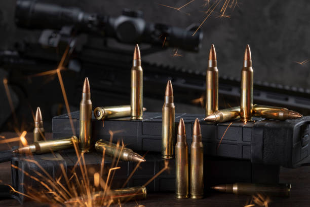 istock Cartridges and magazines for AR 15. 1435079550