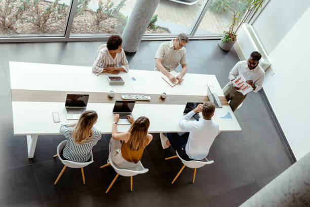 istock Business people working in an office together 1435081346