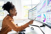 Analyst Woman Looking