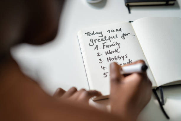 istock Gratitude Journal Concept. Writing I Am Grateful 1435081448