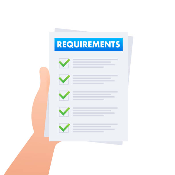 Requirements specifications document. Describing user task in document. Vector stock illustration. Requirements specifications document. Describing user task in document. Vector stock illustration specifications icon stock illustrations