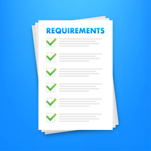 Requirements specifications document. Describing user task in document. Vector stock illustration. Requirements specifications document. Describing user task in document. Vector stock illustration specifications icon stock illustrations