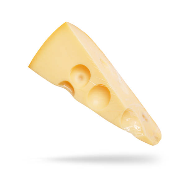 istock Piece of cheese wrapped in pack 1435083431
