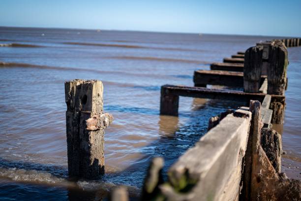 istock Old berth in a wavy sea on a sunny day 1435087011