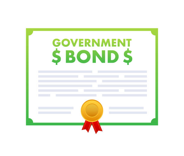 ilustrações de stock, clip art, desenhos animados e ícones de government bonds icon. financial supply. vector stock illustration. - petra