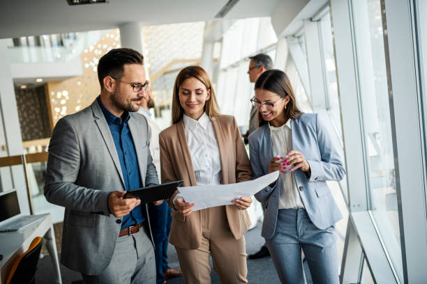 istock Business coworkers discussing new ideas 1435091477