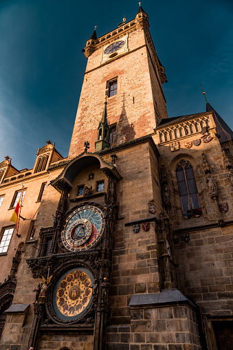 Old Town Hall tower with Astronomical Clock, Prague, Czech Republic