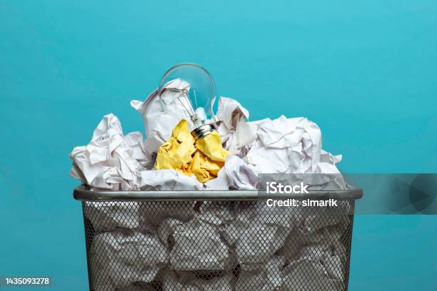 Solution Stock Photo - Download Image Now - Ideas, Inspiration, Wastepaper Basket