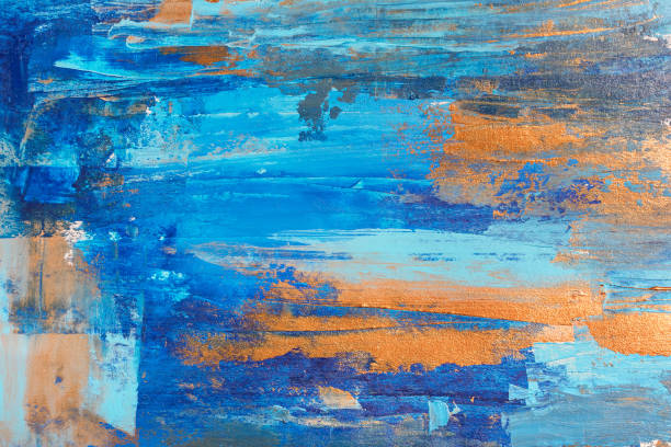 istock Color abstract acrylic painting 1435093441