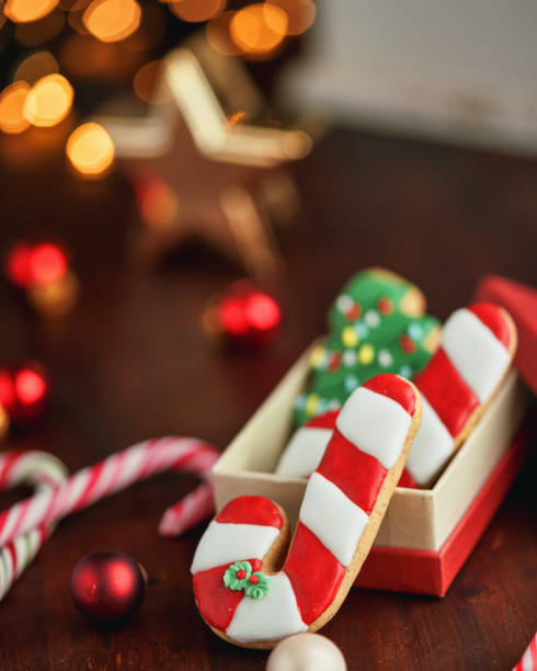 istock Decorated Christmas Cookies for Christmas Present 1435098815