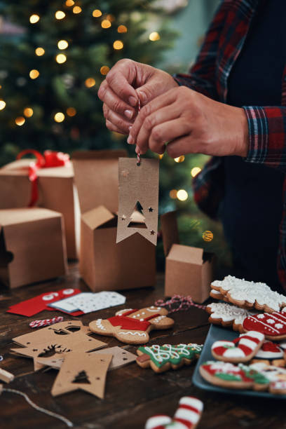 istock Decorated Christmas Cookies for Christmas Present 1435098893
