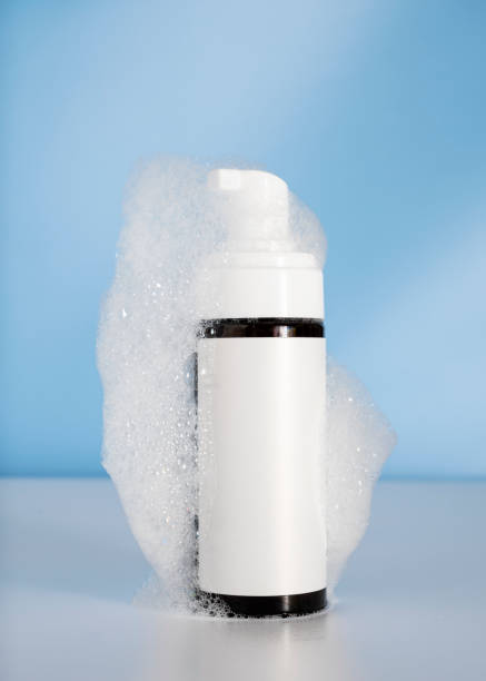 istock Cosmetic product mockup in foam 1435099073