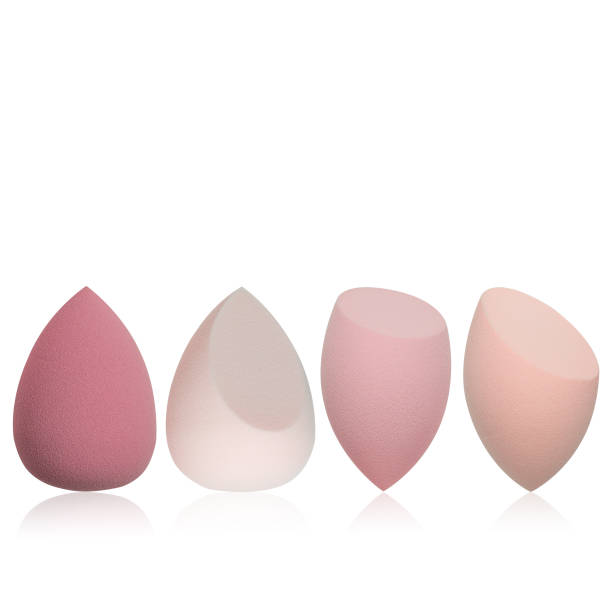 istock Set of four sponges for applying makeup on an isolated background 1435099162