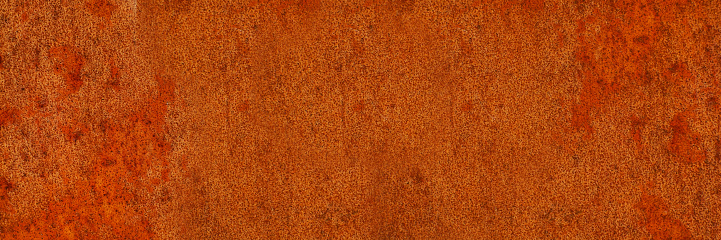 Concrete orange colorful wall surface texture. Abstract grunge bright color background with aging effect. Copyspace