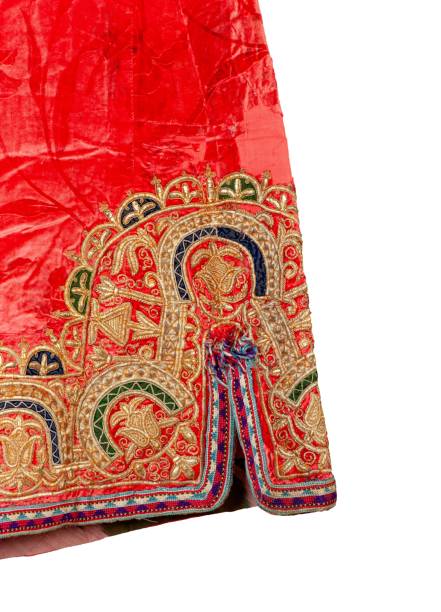 istock Decorative elements and ornaments on the Uzbekistan national robe sleeve 1435109213