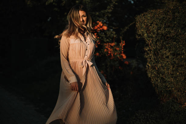 istock Beautiful young woman posing in nature. 1435112953