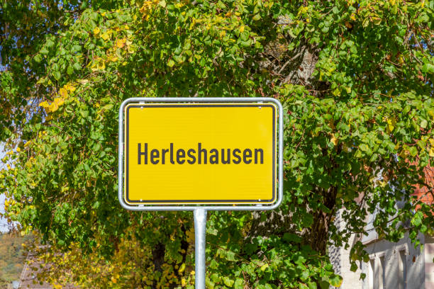 istock Herleshausen yellow signpost 1435122337