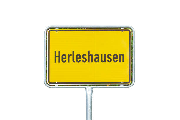istock Herleshausen yellow signpost 1435122352