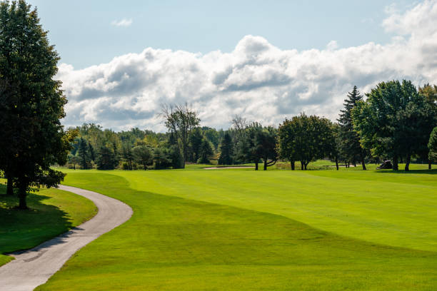 istock Golf Field on the warm autumn day 1435127481