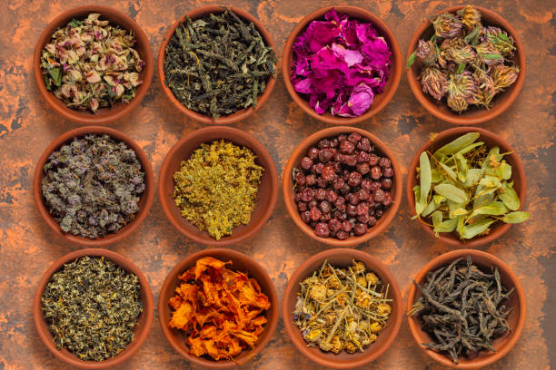 istock Dried and fermented herbs for tea and herbal medicine 1435129241
