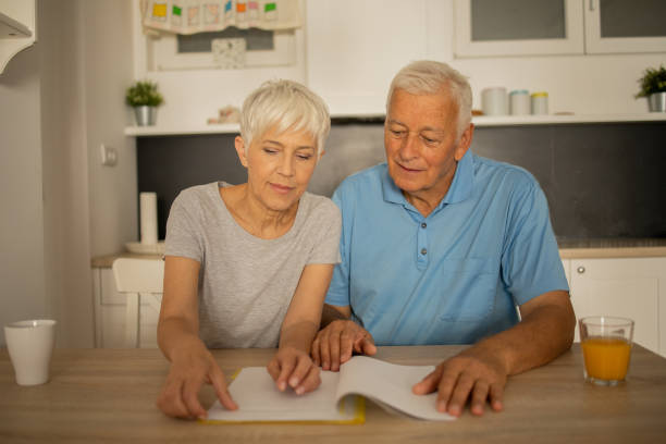 istock Happy senior couple spending time together 1435141073