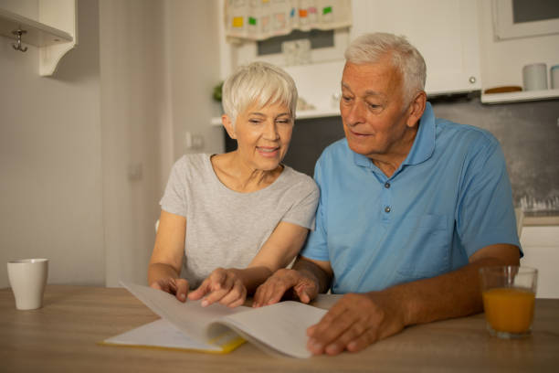 istock Happy senior couple spending time together 1435141076