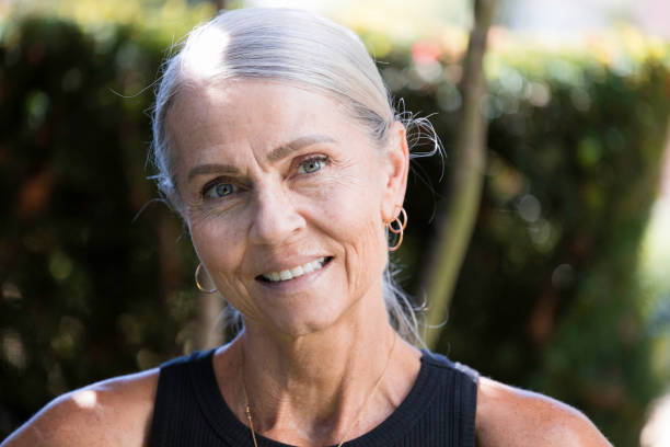 istock Beautiful Senior Woman standing outside 1435144688