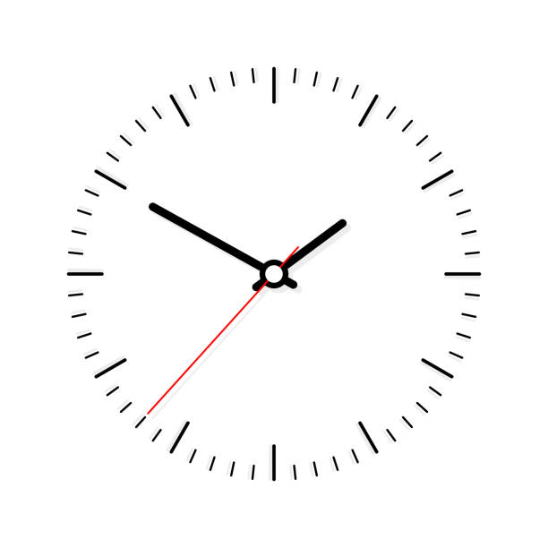 ikona klasycznego zegara - clock dial stock illustrations