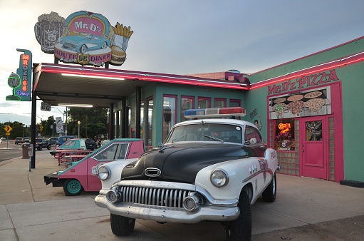 Kingman, Arizona, USA - September 2, 2022: Mr D'z Diner on Route 66