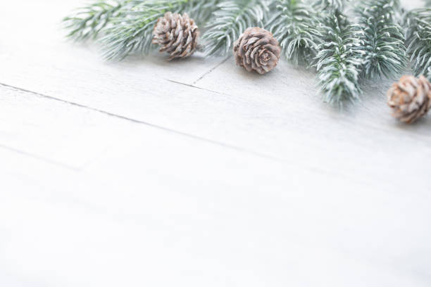 istock Winter or Christmas background with fir and pine cones 1435149373