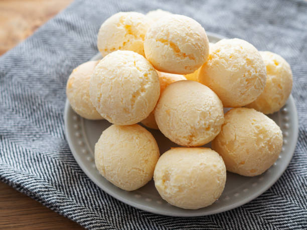 istock Brazilian snack cheese bread, pao de queijo 1435151119
