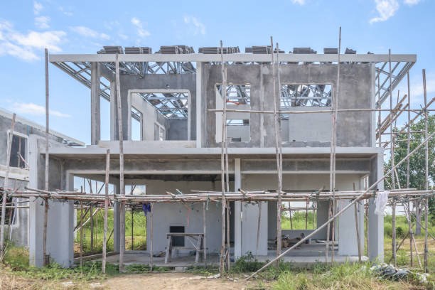 istock construction residential new house with prefabrication system in progress at building site 1435151251