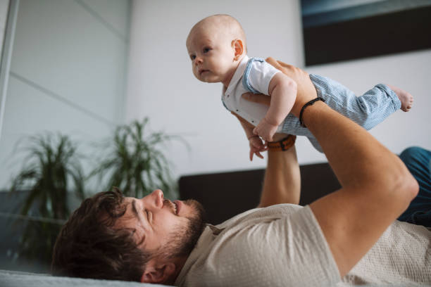 istock Happy moments between father and son. 1435151284
