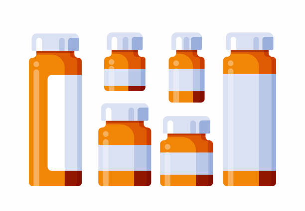 illustrazioni stock, clip art, cartoni animati e icone di tendenza di bottiglie di medicina - omega 3 white background medicine cod liver oil