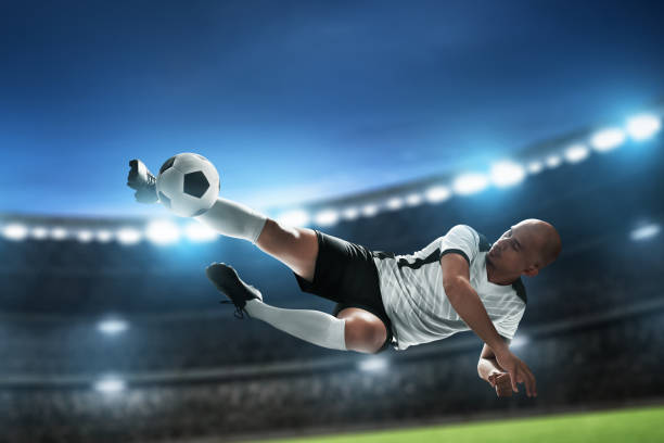 istock Professional soccer player in action 1435167374
