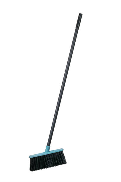 istock Cleaning brush with a long handle isolated on a white background. 1435176420
