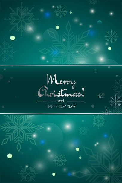 istock Vertical greeting card Merry Christmas and Happy New Year 1435187756