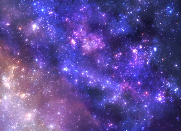 istock Illustration of a galaxy with many stars 1435201642
