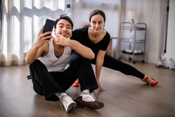 Photo of Swing Dancing Partners Practice at Dancing Studio
