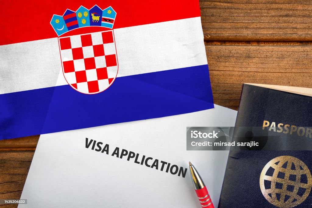 Croatia Visa Application Form Stock Photo Download Image Now Croatia Passport Agreement croatia-visa-application-form-stock-photo-download-image-now-croatia-passport-agreement