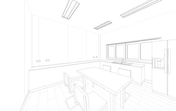 istock 3D illustration of building project 1435221031