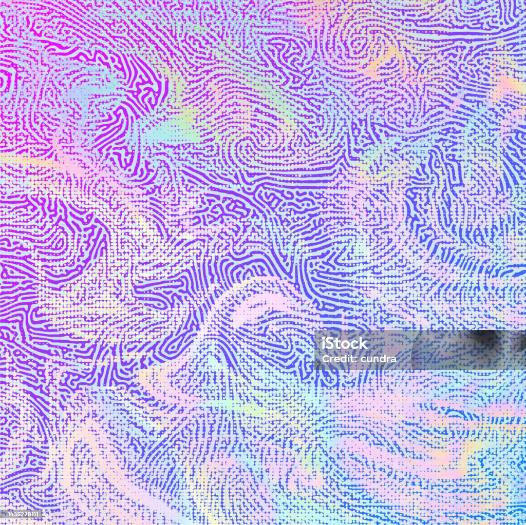 Vector Turing Pattern And Halftone Patterns Overlapping Stock ...